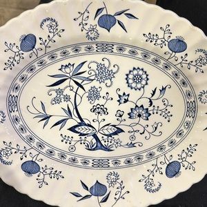 Beautiful Blue Nordic platter by C&J Classic England